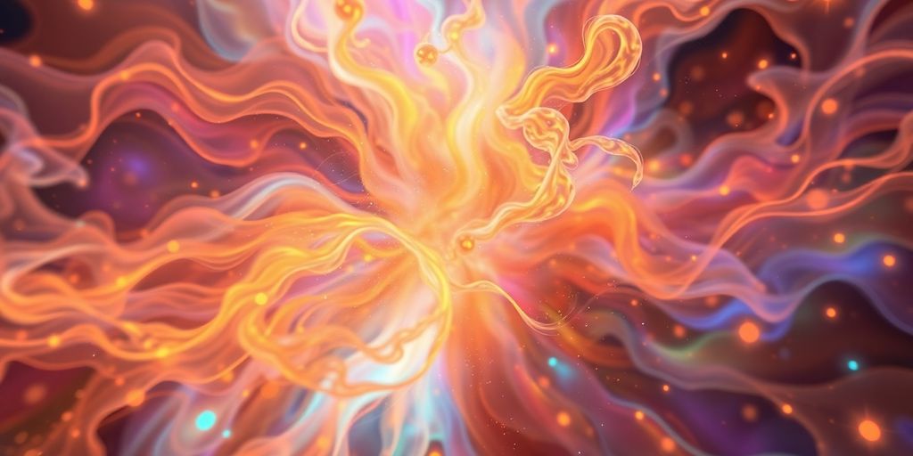 Vibrant AI-generated art depicting fantastical landscapes.