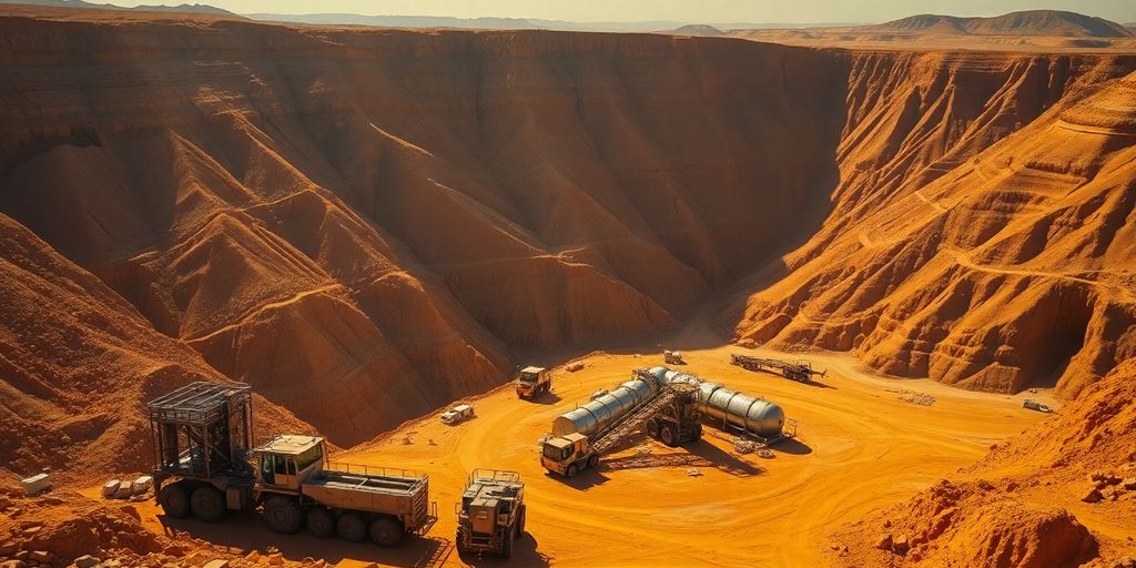 Mine d'or et équipement d'optimisation énergétique.