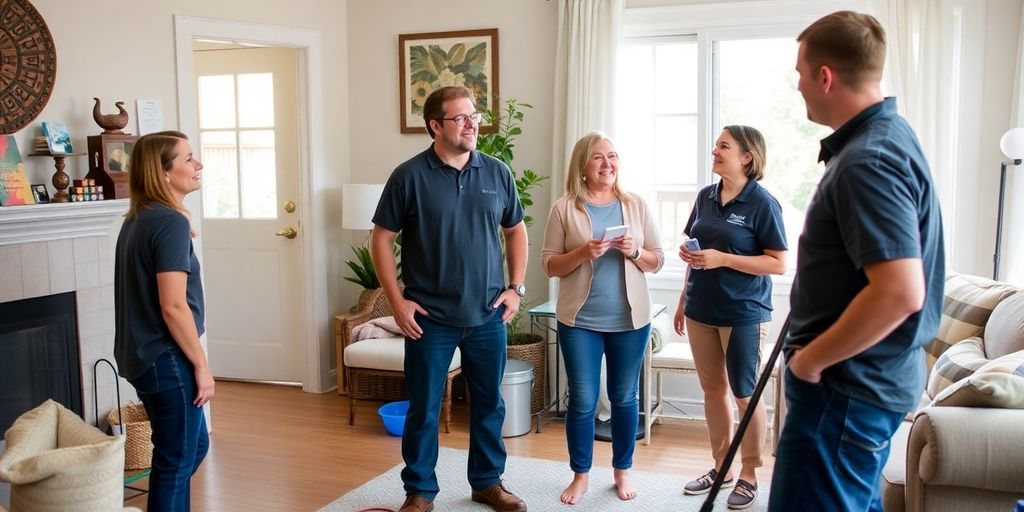 Restoration cleaning team assisting homeowners in Portland.
