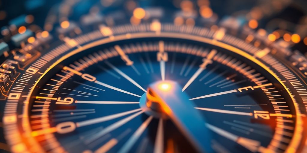AI compass guiding business through data.