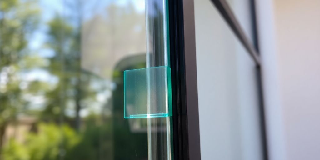 Glass panel, embedded, polyurethane outdoors