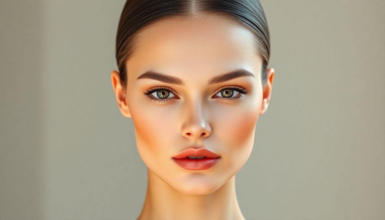 AI models with flawless skin and exaggerated features.