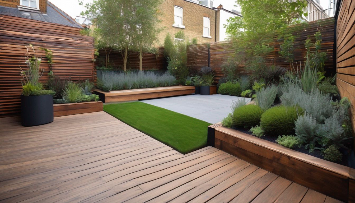 urban garden privacy deck London