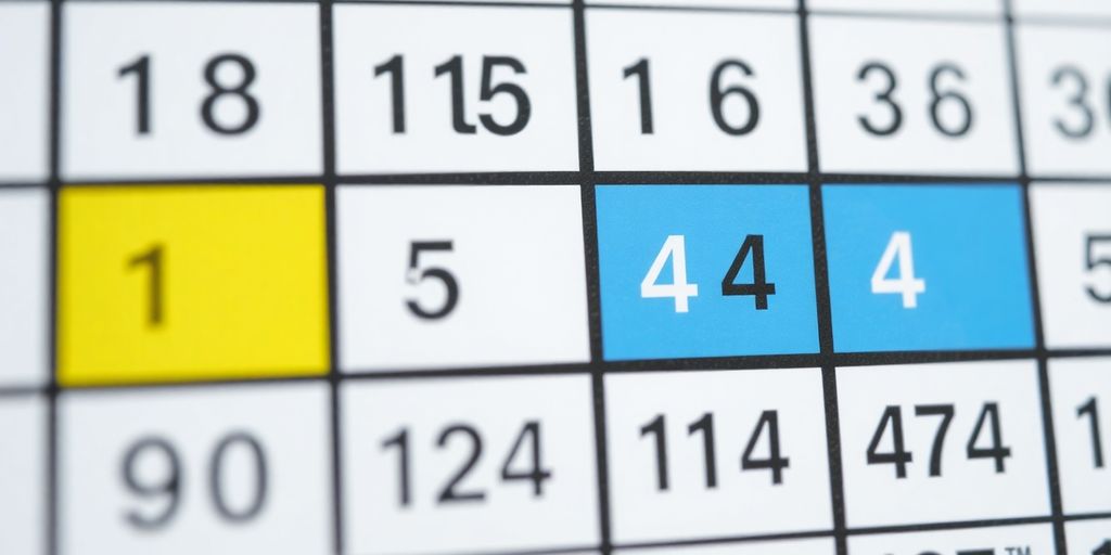 Retail calendar grid with highlighted quarters.