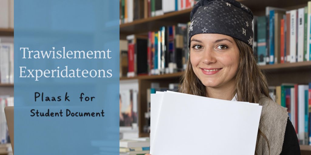 Öğrenci belgeleri ve çeviri teknolojisi ile çalışma.