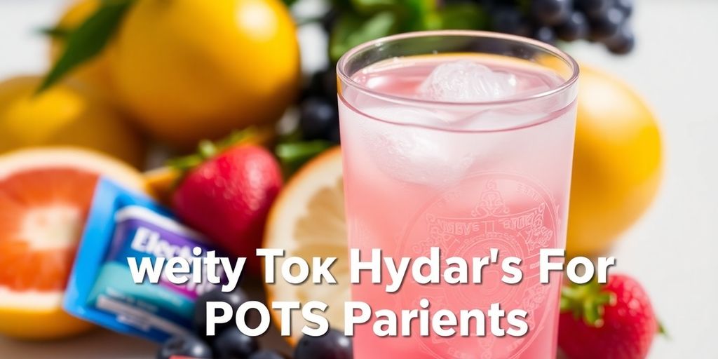 Close-up of hydrating drink with fruits and electrolytes.