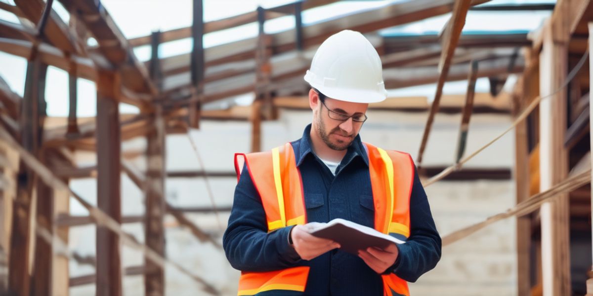 בודק מטפים בבניין משותף