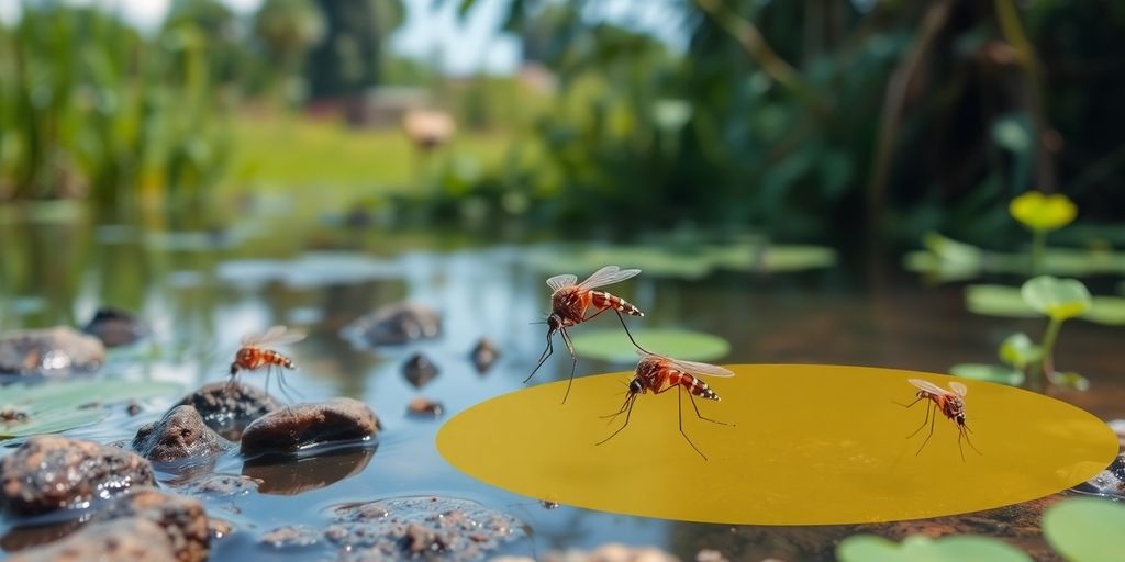 Tantari in mediul lor natural, zone umede si vegetatie.