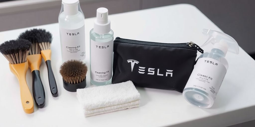 Tesla cleaning kit contents