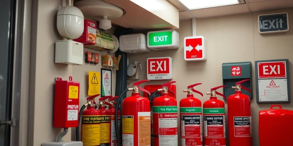 Brandschutzkonzept: Brandschutztechnik in einem modernen Gebäude.