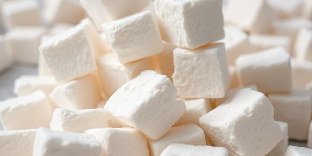 Vegane Marshmallows im Fokus