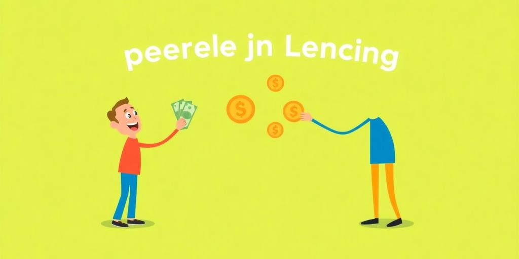 Two cartoon people exchanging money.