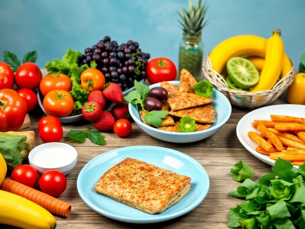 Healthy foods promoting weight loss with DuoTrim.