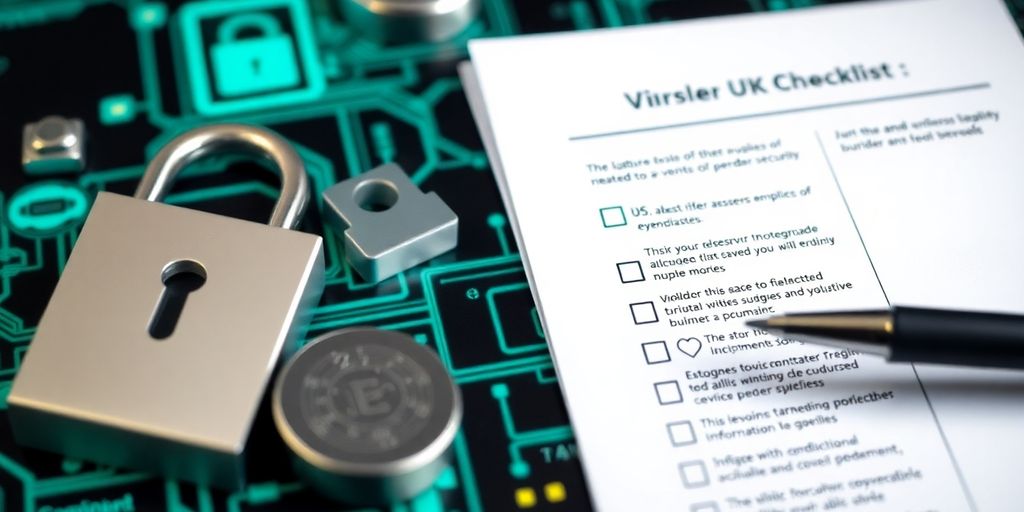 UK checklist being sent to vendors for cyber security.