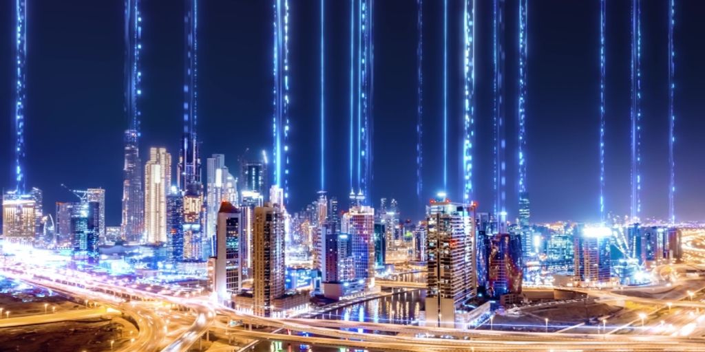 AI transforming discussions into tables in a modern office setting