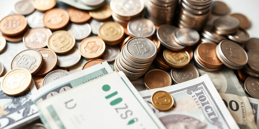 Diversité des investissements financiers sur une table.