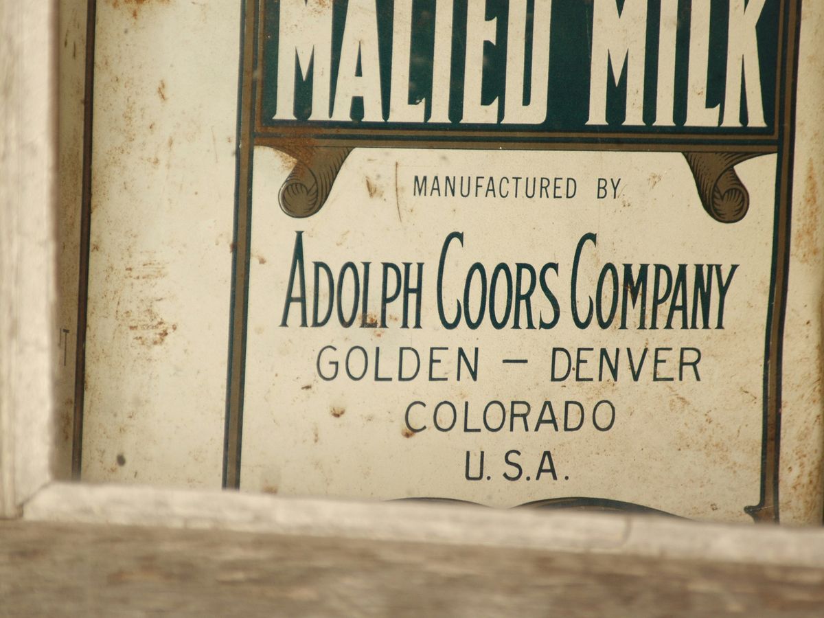 Malted Milk manufactured by Adolph Coors Company text