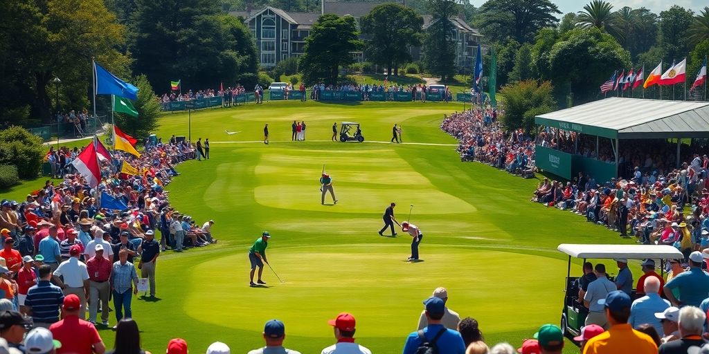 Golf players competing at the PGA Tour Final 2024.