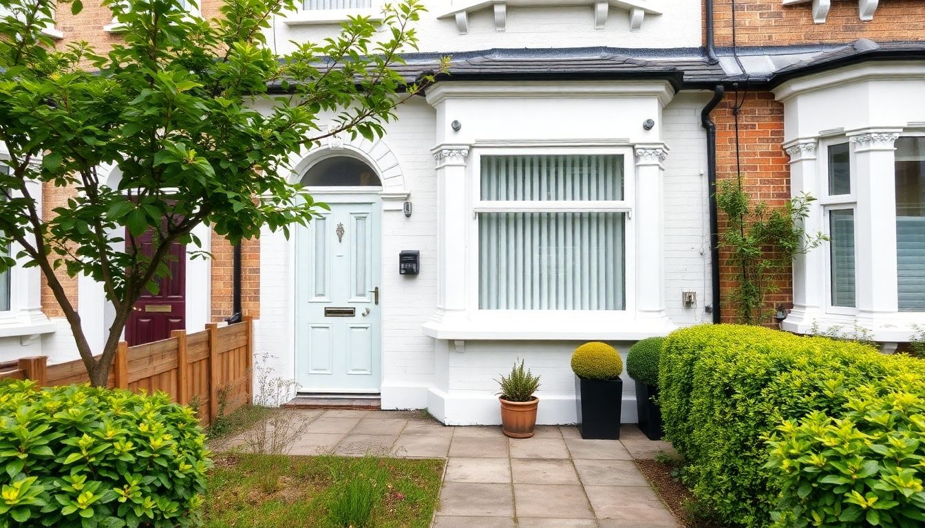 Well-maintained London rental property with tidy garden.