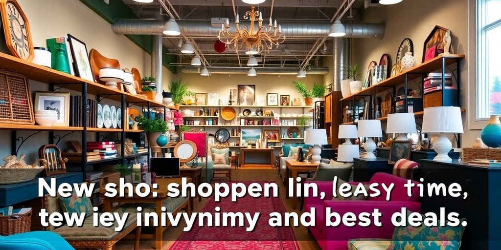 Colorful home goods display in a retail store.