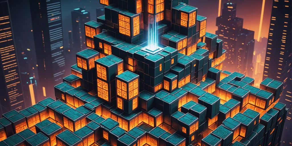 Player navigating skyscraper with glowing Mahjong tiles