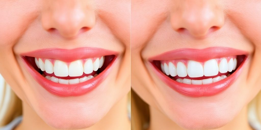 Smiling patient with braces during orthodontic treatment.