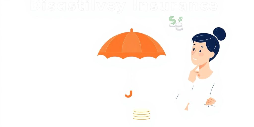 Illustrasjon av uføreforsikring med myke farger.