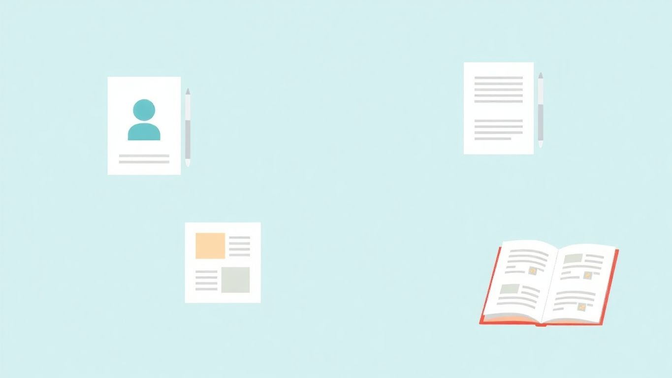 Verktøy for digital profilhåndbok med moderne illustrasjoner.