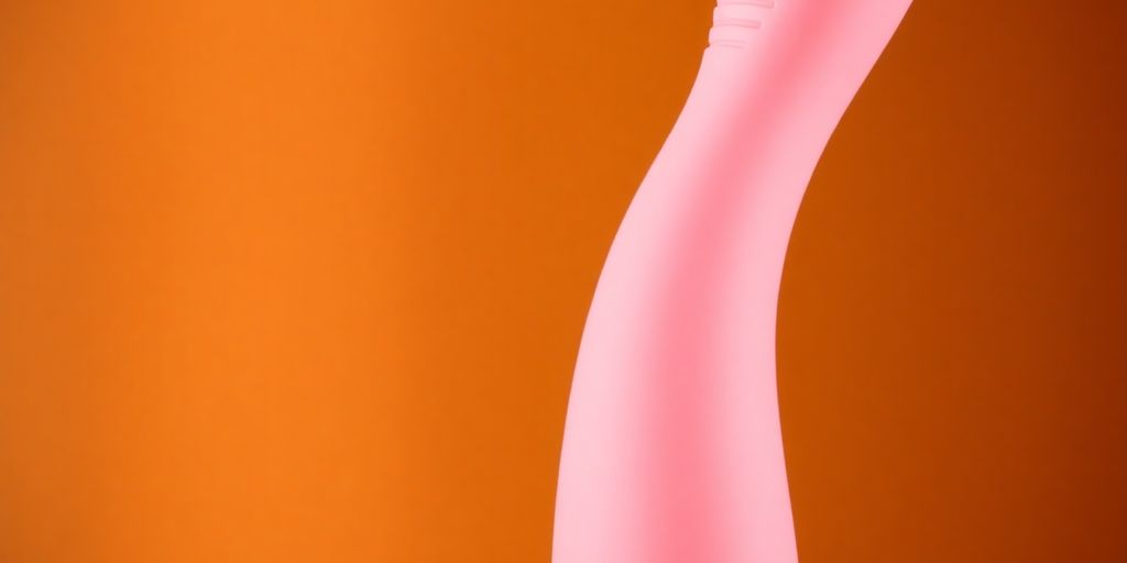Rabbit vibrator with soft, curved silicone.