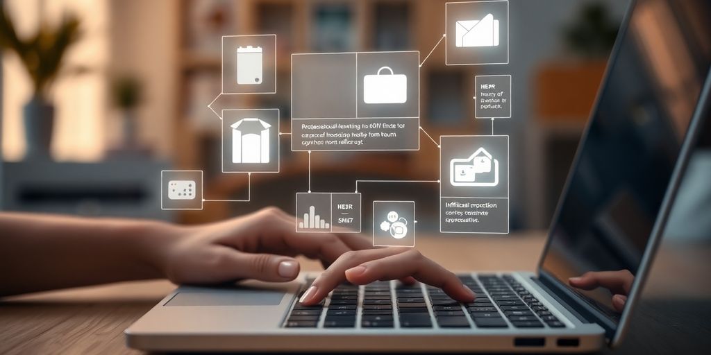 AI assisting a person with affiliate marketing.