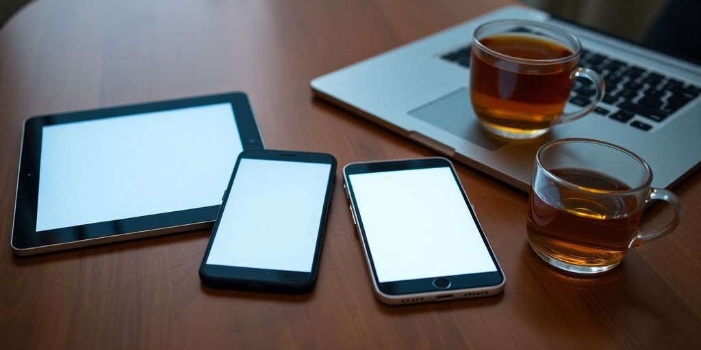 Assorted British tech devices, optimised.