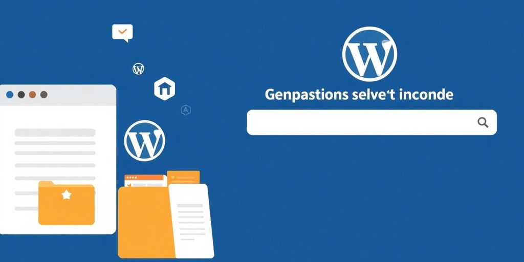 Minimalist illustration of a WordPress directory site.