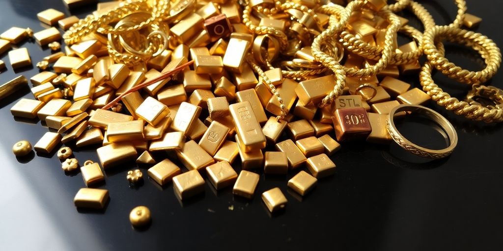 Lingots et bijoux en or