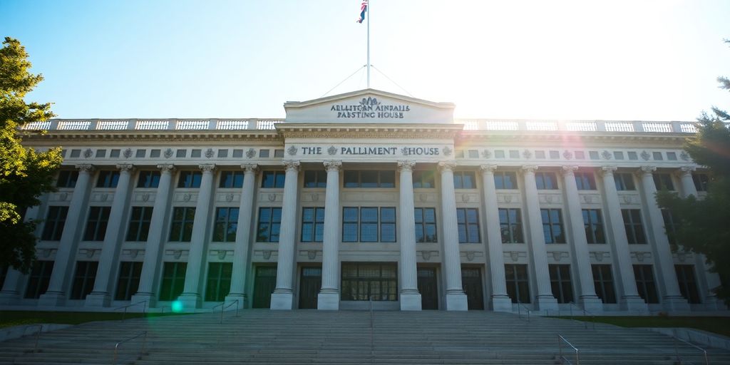 Australian Parliament House exterior view.