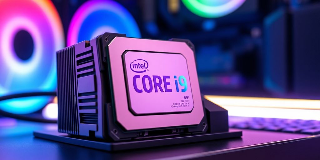 Processador Intel Core i9 em uma configuração de jogos.