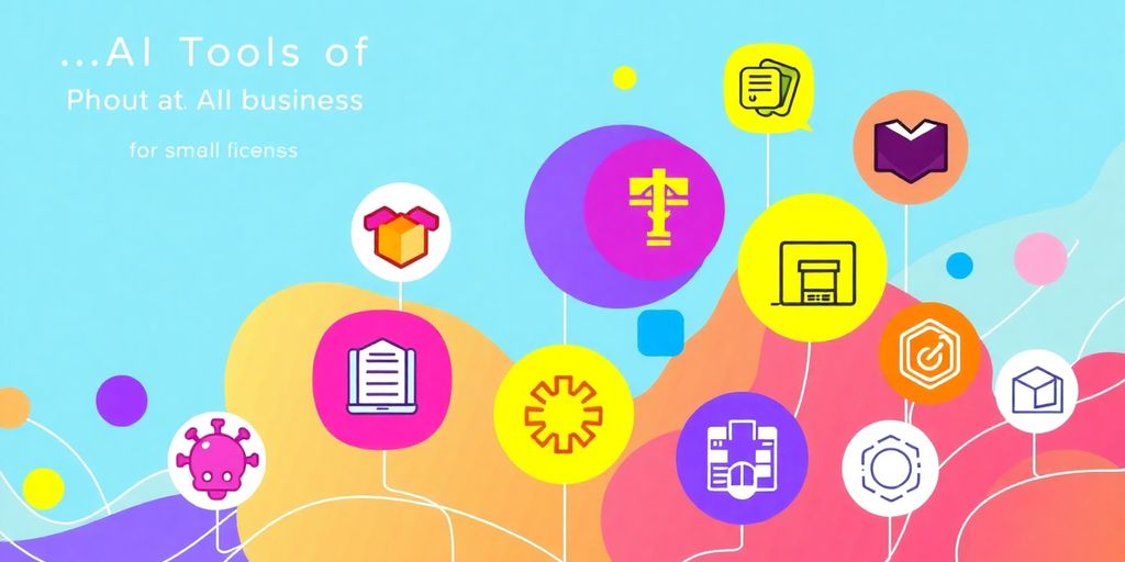 AI tools for small business growth infographic.