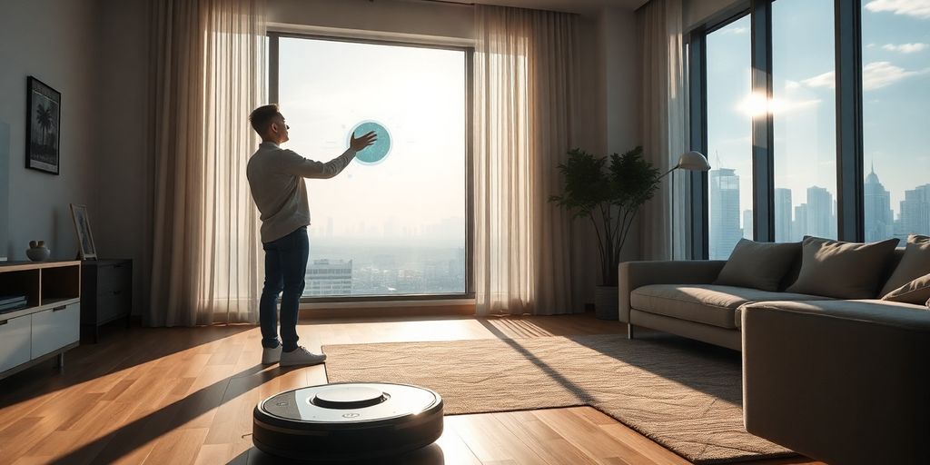 Seamless smart home controlling lights and climate.