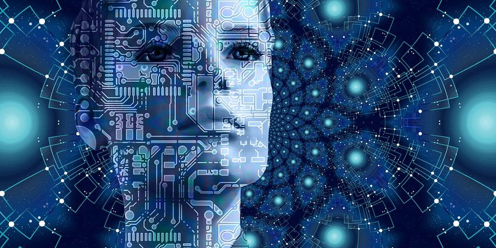 modern website design with AI elements and security features