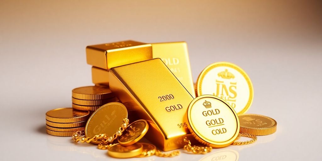 Différentes formes d'or pour investir