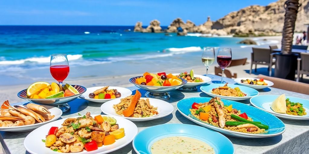 Gourmet dishes at a Cabo all-inclusive resort.