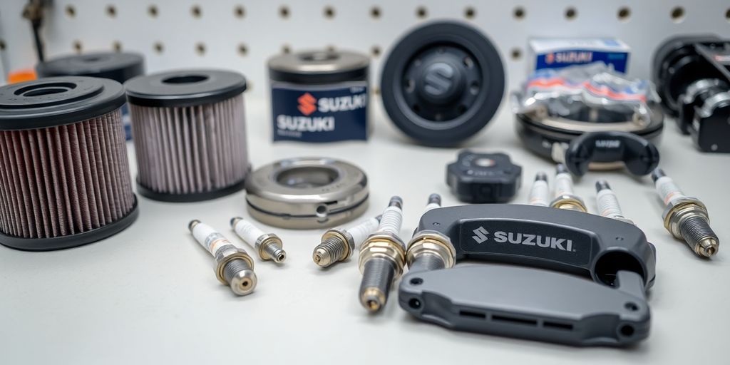 New Suzuki parts in a neat layout.