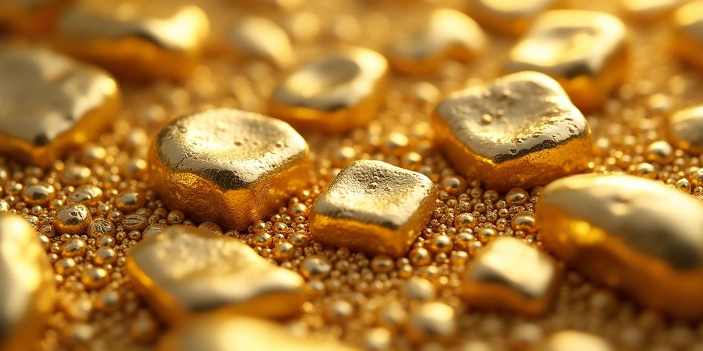 Différentes nuances d'or dentaire en échantillons.