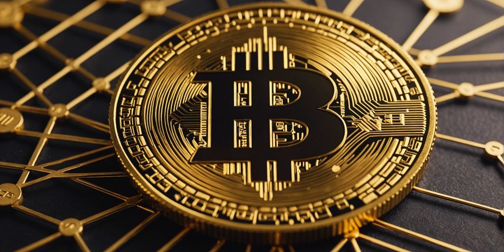 Golden Bitcoin with referral codes and upward arrows, symbolizing maximizing crypto gains through exclusive referral codes.