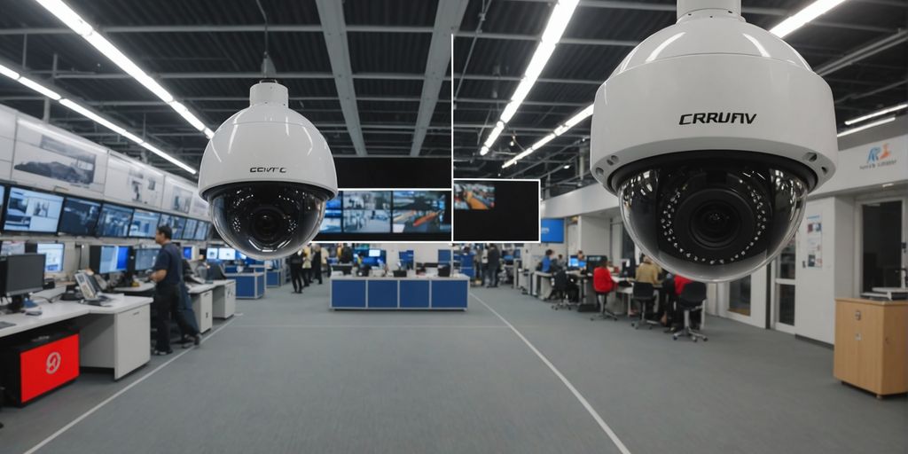 Comparison of analogue and IP CCTV footage.