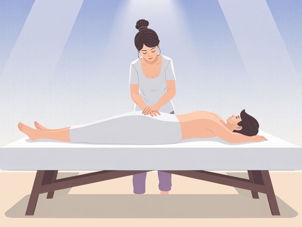 Person receiving a massage from a professional masseuse