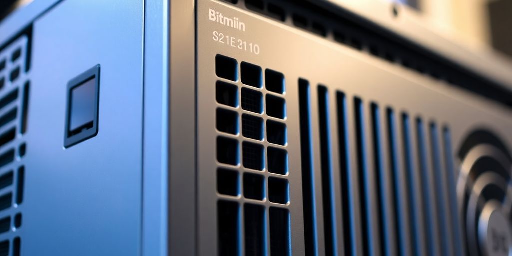Bitmain Antminer S21e XP Hyd 3U mining rig.