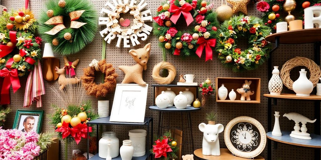 Colorful seasonal decor items for 2025 home styling.