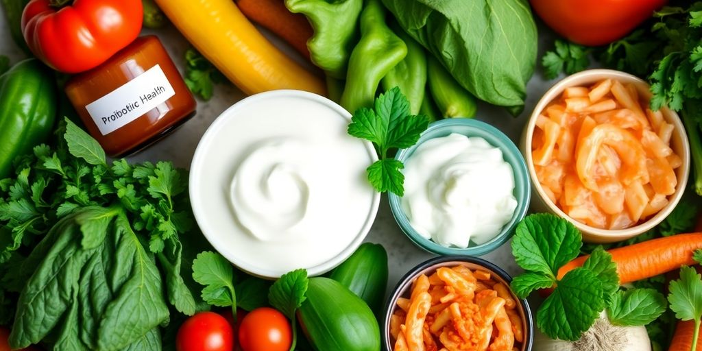 Yogurt and vegetables for promoting thyroid health.