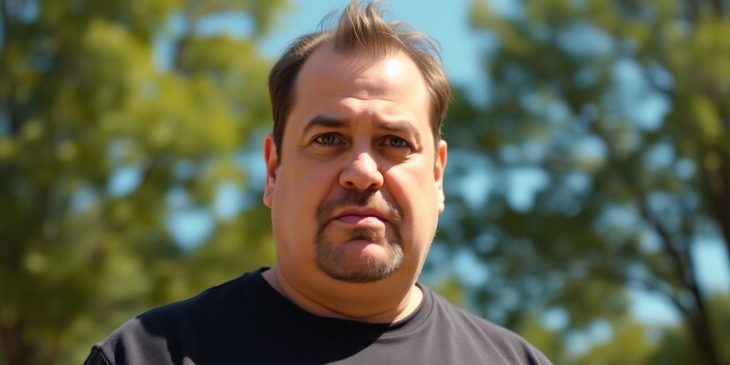 Bubba Dub, determined pose, looking forward