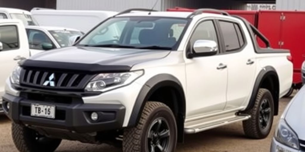 Mitsubishi Triton pickup truck parked.